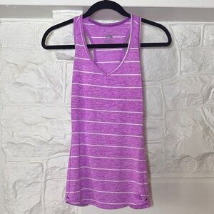 The North Face Purple Striped Racerback Tank Top